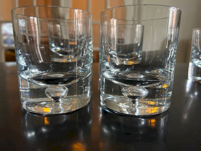 8 verres en cristal scandinaves Tapio Wirkkala