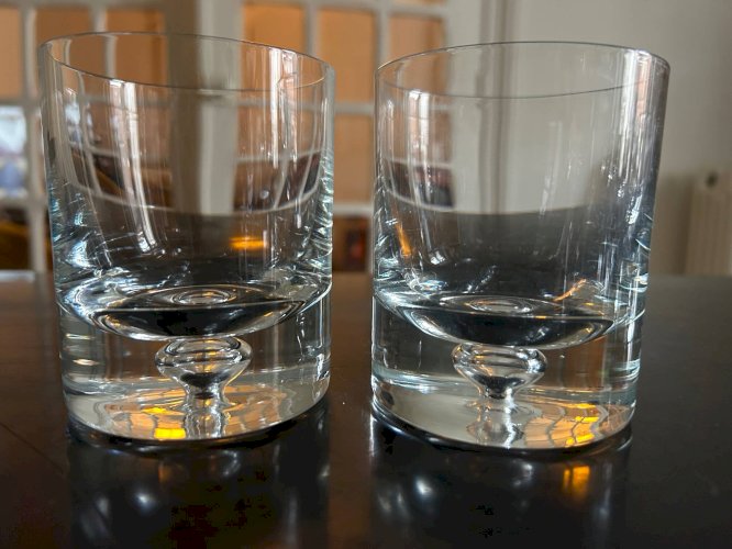 8 verres en cristal scandinaves Tapio Wirkkala