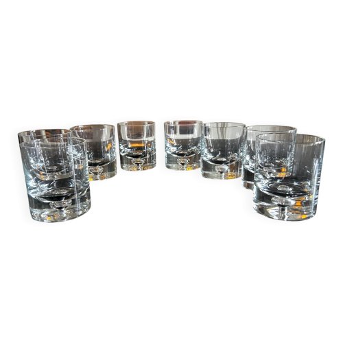 8 verres en cristal scandinaves Tapio Wirkkala