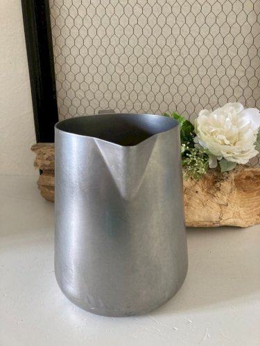 824⚜️ Ancien Grand Pichet Broc de Cantine en Inox LR18/10 Made In France Vintage