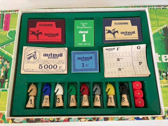 824⚜️ Ancien Jeu Du Tiercé Jeu De Société Auteuil Éditions Edmond Dujardin