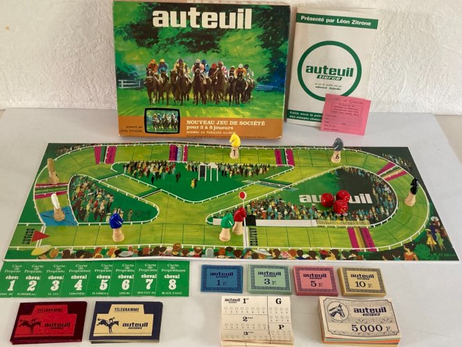 824⚜️ Ancien Jeu Du Tiercé Jeu De Société Auteuil Éditions Edmond Dujardin