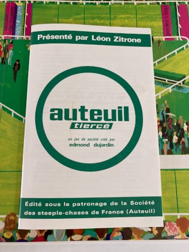 824⚜️ Ancien Jeu Du Tiercé Jeu De Société Auteuil Éditions Edmond Dujardin