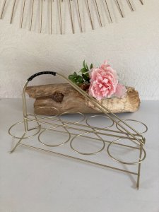 824⚜️ Vintage Metal Glass Holder from the 60s / 70s Scoubidou Length 29 Cm