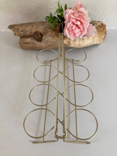 824⚜️ Ancien Porte Verre en Métal Vintage Année 60 / 70 Scoubidou Longueur 29 Cm