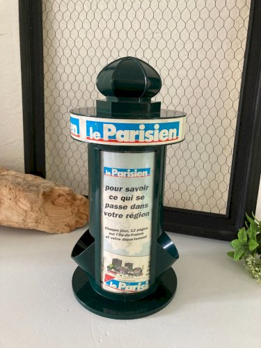 824⚜️ Distributeur Sucrier Publicitaire Bistros Le Parisiens Colonne kiosque