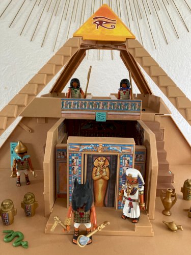 824⚜️ Playmobil- 4240 - Pyramide égyptienne avec Personnages