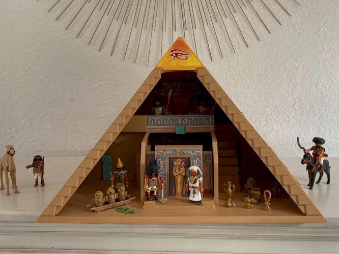 824⚜️ Playmobil- 4240 - Pyramide égyptienne avec Personnages