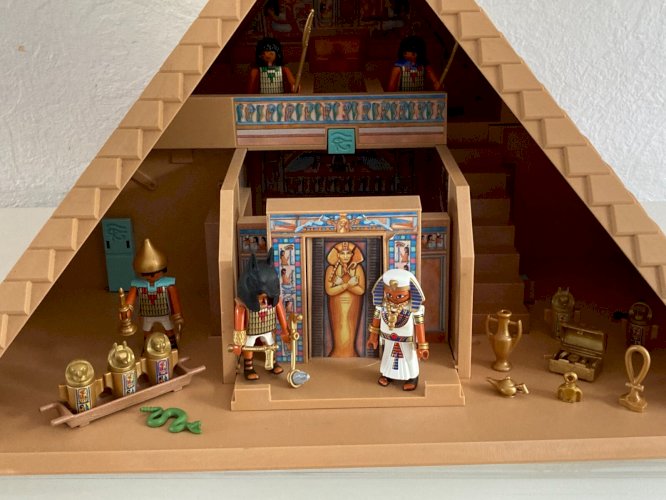 824⚜️ Playmobil- 4240 - Pyramide égyptienne avec Personnages