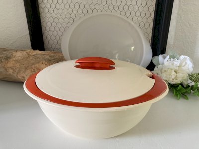824⚜️ Tupperware Oval Plastic Soup Serving Dish