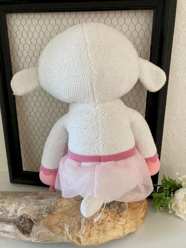 824⚜️Grande Peluche Doudou Le Mouton Câline Docteur Disney Nicotoy Hauteur 50 Cm