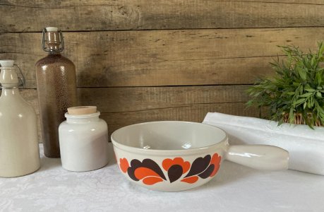 825⚜️ Old Cauldron Pan Casserole Le Creuset 22 Made In France Vintage