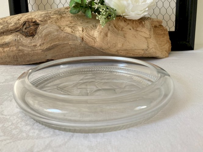 825⚜️ Ancien Cendrier Coupelle Janes Baynes Diamètre 17 Cm