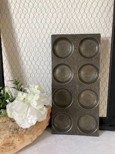 825⚜️ Ancien Moule à Gateaux Professionnelle Plaque de Cuisson en Métal Vintage