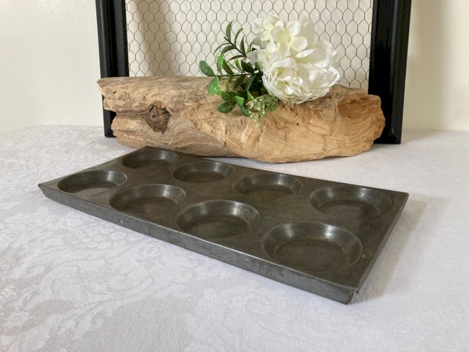 825⚜️ Ancien Moule à Gateaux Professionnelle Plaque de Cuisson en Métal Vintage