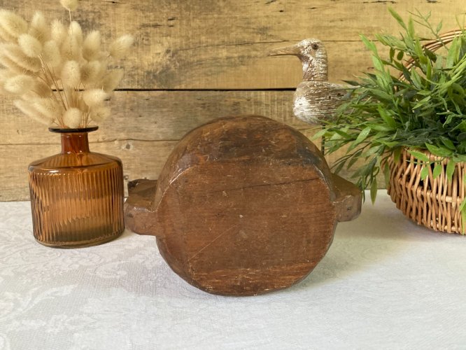 825⚜️ Décoration Ancienne Boite en Bois Sculptés Boite à Sel Vintage