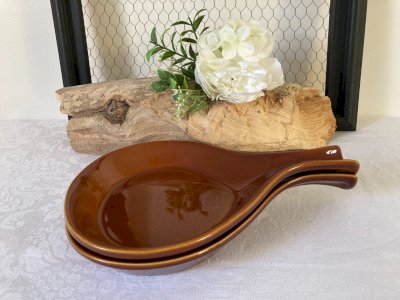 825⚜️ Two Small Ceramic Casserole Dishes Length 26 Cm