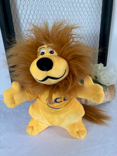 825⚜️ Peluche Mascotte Le Lion Jaune LCL Crédit Lyonnais Tour De France H 30 Cm