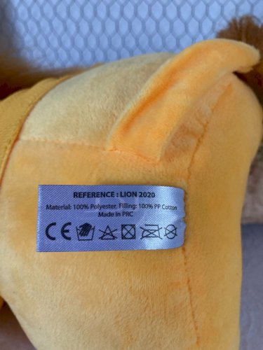 825⚜️ Peluche Mascotte Le Lion Jaune LCL Crédit Lyonnais Tour De France H 30 Cm