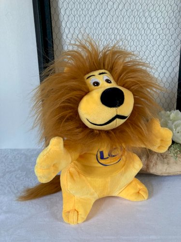 825⚜️ Peluche Mascotte Le Lion Jaune LCL Crédit Lyonnais Tour De France H 30 Cm