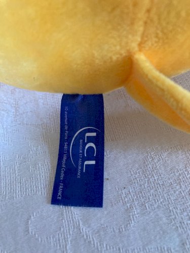 825⚜️ Peluche Mascotte Le Lion Jaune LCL Crédit Lyonnais Tour De France H 30 Cm