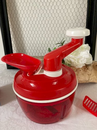 825⚜️ Ustensile Cuisine Manuel Batteur Tupperware Quick Chef Rouge