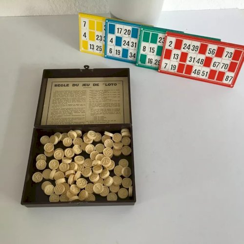 9 ⚜️Ancien Jouet Jeu De Société Le Loto Garnier Made In France Vintage Complet
