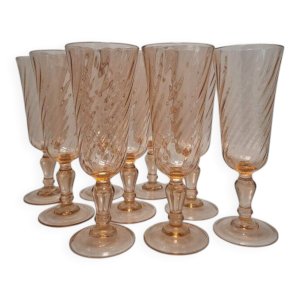 9 vintage Rosaline flutes