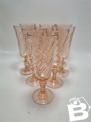 9 flûtes vintage Rosaline