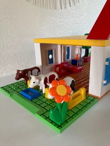 9 ⚜️ Jouet D'éveil Lot Playmobil 123 La Grande Ferme Réf: 6750