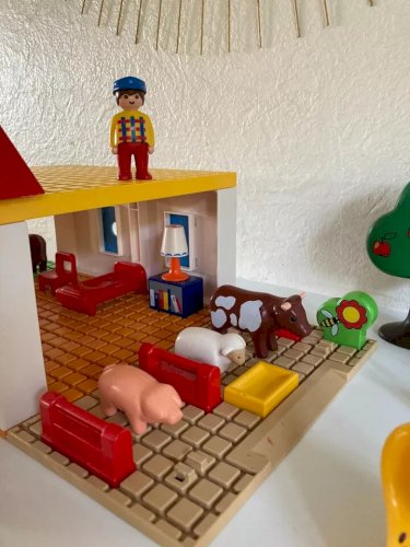 9 ⚜️ Jouet D'éveil Lot Playmobil 123 La Grande Ferme Réf: 6750