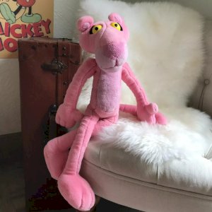 9 ⚜️ Pink Panther Plush Toy 2002 Jemini Height 45 Cm