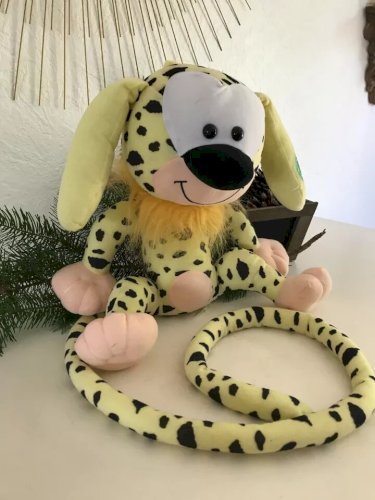 9 ⚜️ Peluche Doudou Marsupilami Marsu 2007 Hauteur 30 Cm