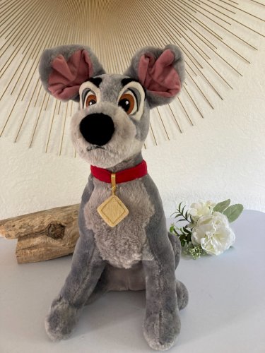 924⚜️ Peluche Doudou Le Chien La Belle et Le Clochard Disney Hauteur 40 Cm