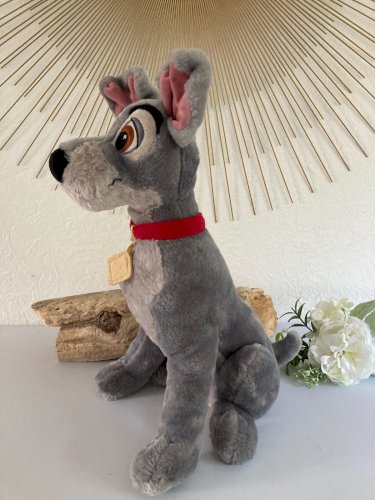 924⚜️ Peluche Doudou Le Chien La Belle et Le Clochard Disney Hauteur 40 Cm