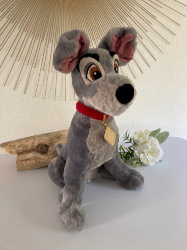 924⚜️ Peluche Doudou Le Chien La Belle et Le Clochard Disney Hauteur 40 Cm