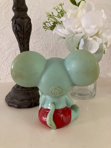 924⚜️Ancien Jouet Pouet Pouet Tom et Jerry Metro Goldwyn Mayer Vintage H 12 Cm