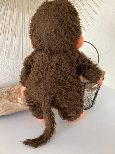 924⚜️Ancienne Grande Peluche Doudou Le Kiki Le Vrai Ajena Hauteur  40 Cm Vintage