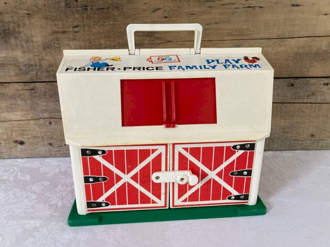 925⚜️ Ancien Jouet La Ferme Éducatif Fisher Price Play Family Farm Réf 915