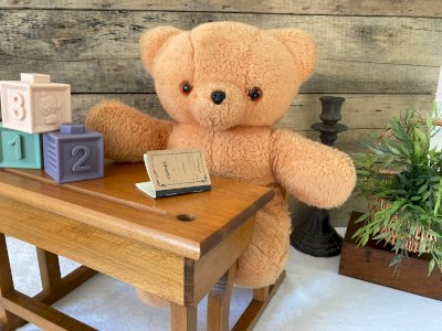 925⚜️ Vintage Teddy Bear Plush Toy Doudou Ajena Made In France