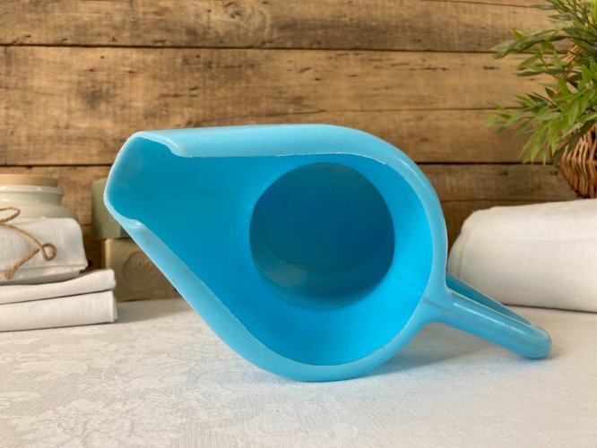 925⚜️ Ancien Pichet AMI Broc Bleu Sans Soudure de 5 Litres Fabriqué en France