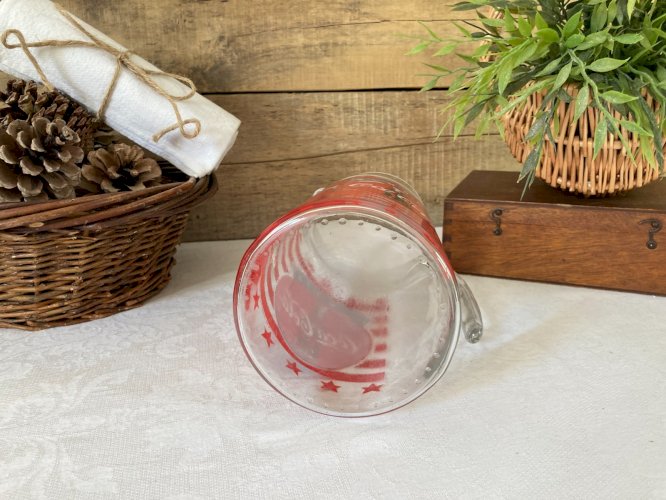 925⚜️ Ancien Pichet Broc en Verre Coca-Cola Hauteur 21 Cm Vintage France 1997