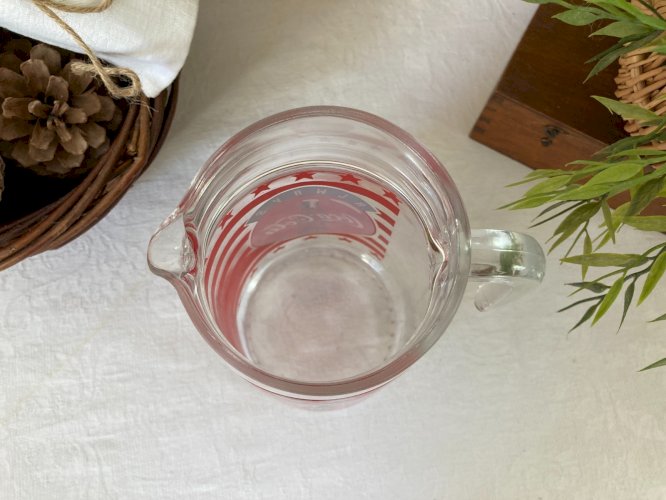 925⚜️ Ancien Pichet Broc en Verre Coca-Cola Hauteur 21 Cm Vintage France 1997