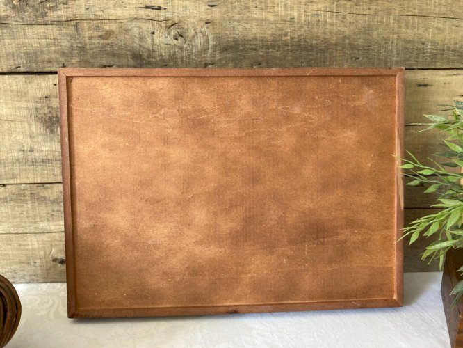 925⚜️ Ancien Plateau Maxim's en Bois Vintage Longueur 43 Cm