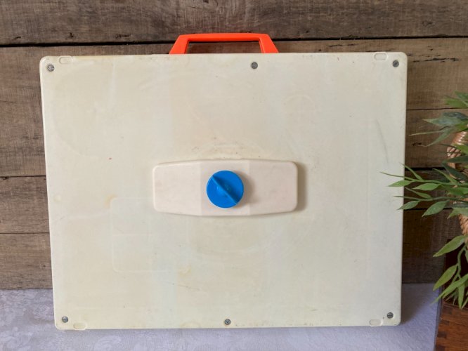 925⚜️ Ancien Tableau D'activité et D'éveil Fisher Price Vintage Authentique