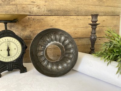 925⚜️ Décoration Ancien Moule à Gateau en Fer Diamètre 24 Cm Vintage