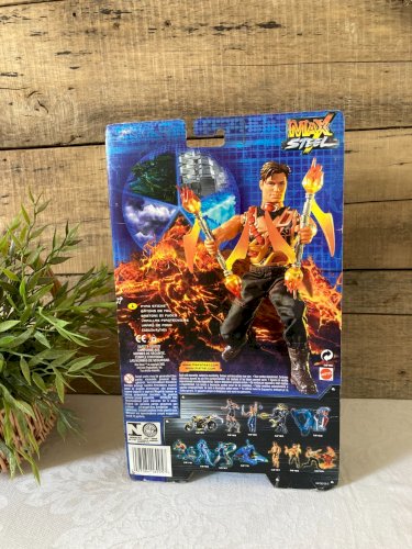 925⚜️ Jouet Figurine Max Steel Pyro Power Mattel Hauteur 30 Cm Neuf