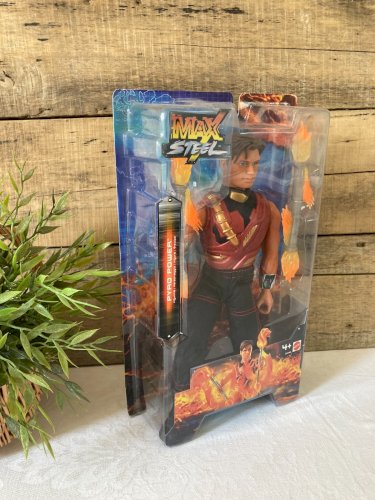 925⚜️ Jouet Figurine Max Steel Pyro Power Mattel Hauteur 30 Cm Neuf
