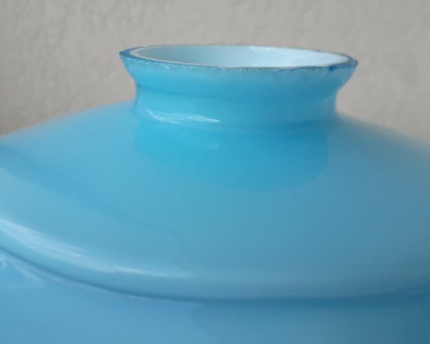 Abat-jour Art Déco bleu