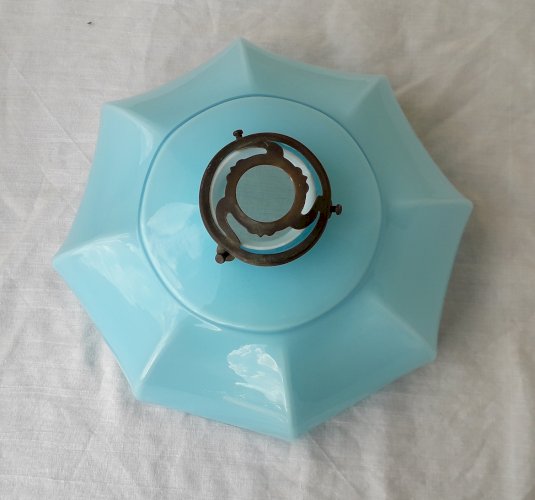 Abat-jour Art Déco bleu